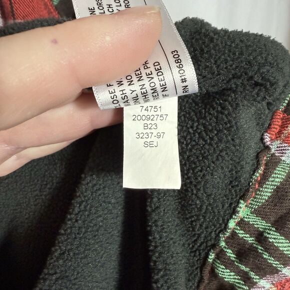 Duluth Free Swingin' Fleece Lined Neon Red Plaid Flannel Shirt Jacket Women's M - Picture 12 of 12